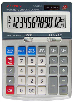 

Caltrix ST-1252 ST-1252 Basic Calculator(12 Digit), Silver