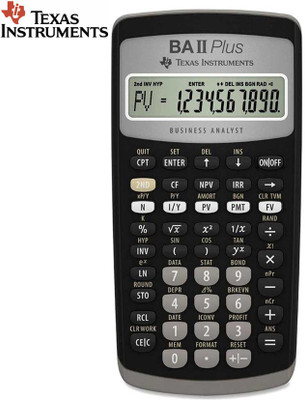 

Texas Instruments BA-II Plus Advance Stealodeal BA-II Plus Advance Financial Calculator(10 Digit), Black