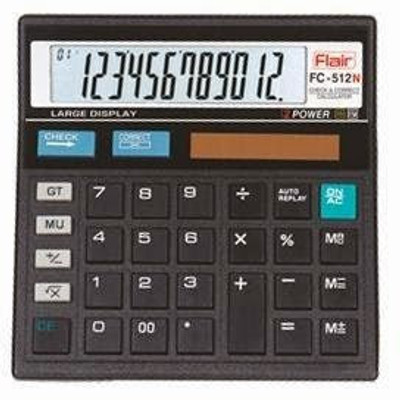 

Flair FC-512N Basic Calculator(12 Digit), Black