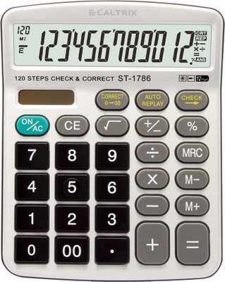 

Caltrix ST-1786 ST-1786 Basic Calculator(12 Digit), Silver