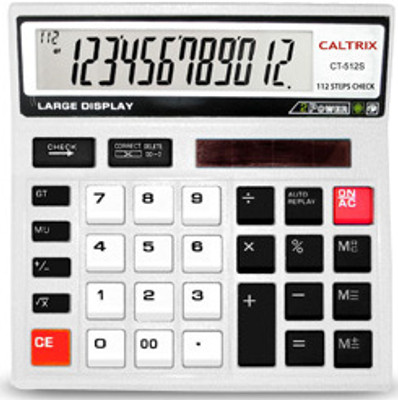 

Caltrix CT-512S CT-512S Basic Calculator(12 Digit)