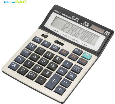 

Billionbag CT-912 CT-912 Basic Calculator Basic Calculator(12 Digit), Multicolor