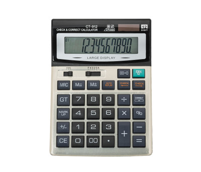 

Wallace CT-912 Check&Correct Dual Power CT-912 Basic Calculator(12 Digit)