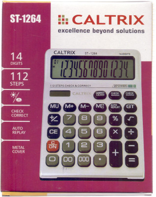 

CALTRIX ST-1264 Basic Calculator(14 Digit), Silver