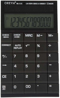 

Oreva OR-312 C OR-312 C Basic Calculator(12 Digit), Black