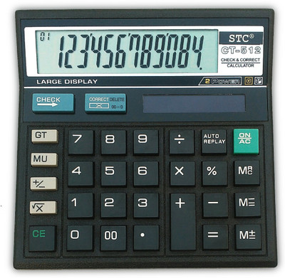 

STC CT-512 B Basic Calculator(12 Digit), Black