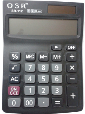 

OSR SR-112 SR-112 Basic Calculator(12 Digit), Black