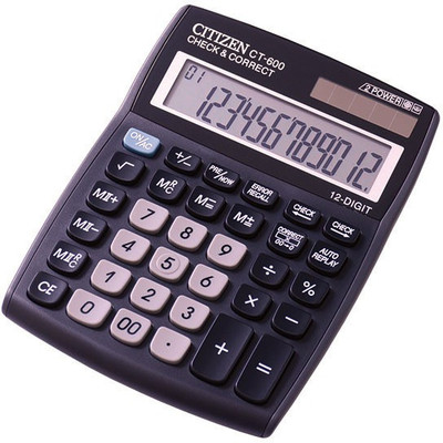 

Citizen CT-600J_ CT 600 J_* Basic Calculator(12 Digit)