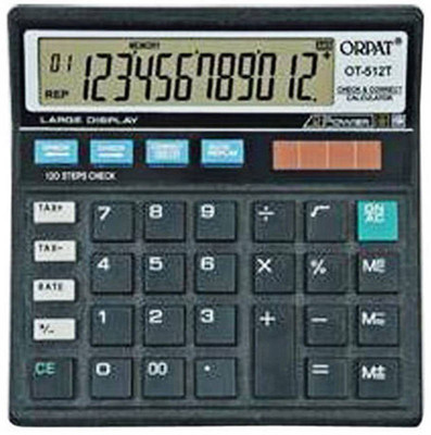 

Orpat OT 512T Basic Calculator(12 Digit), Black