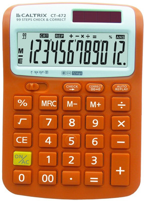 

Caltrix CT-472 CT-472 Basic Calculator(12 Digit), Orange