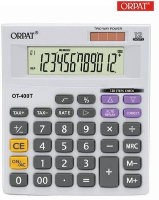 

Orpat OT-400T Basic Calculator(12 Digit), White