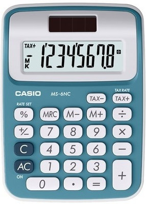 

Casio MS-6NC-BU Basic Calculator(8 Digit), Blue