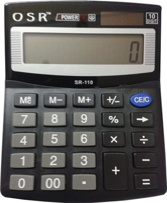 

OSR SR-110 SR-110 Basic Calculator(10 Digit), Black