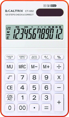 Caltrix CT-552 CT-552 Basic Calculator(12 Digit), Orange