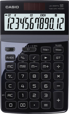 

Casio JW-200TW-BK JW-200TW-BK Basic Calculator(12 Digit), Black