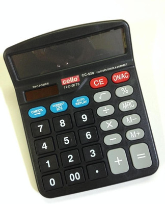 

Cello CC-520 Basic Calculator(12 Digit), Black