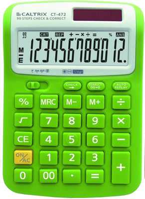 

Caltrix CT-472 CT-472 Basic Calculator(12 Digit), Green