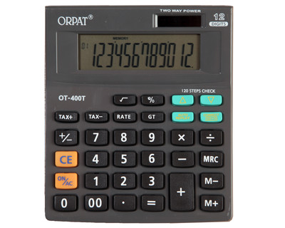 

Orpat OT400T Basic Calculator(12 Digit), Black