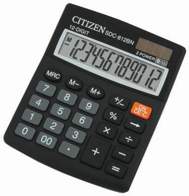 

Citizen SDC-812 BN SDC-812 BN Basic Calculator(12 Digit)