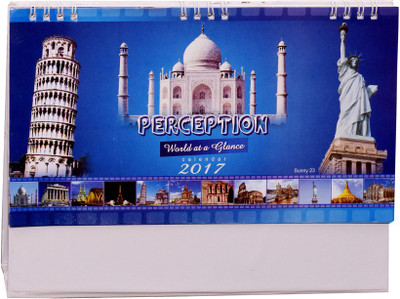 

Indigo Creatives Indigo Creatives Famous World Monuments 2017 desktop office calendar 2017 Table Calendar(Multi Colour, Famous World Monuments)