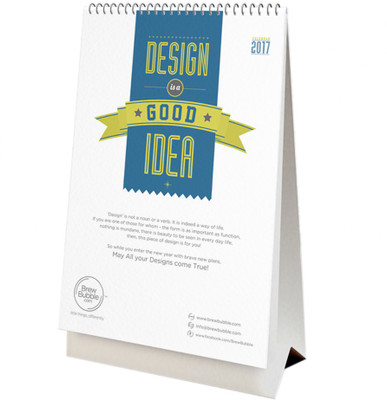 

BrewBubble Design Quotes 2017 Table Calendar(Muti colour, Inspiring great designs)
