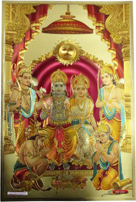 

Gathbandhan Ram Darbar 2017 Wall Calendar(Multicolour, Ram Darbar Gold Foil Poster)