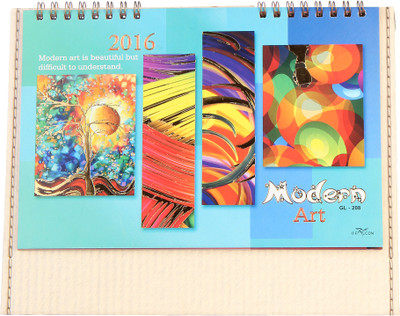 Skyways DRM-ART 2016 Table Calendar(Blue, TC)