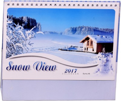 

Indigo Creatives Indigo Creatives Beautiful Nature Snow scenic 2017 desktop office calendar 2017 Table Calendar(Multicolor, Nature Snow)