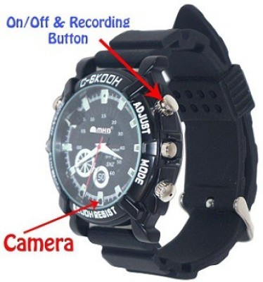 View Autosity Detective Security Night vison watch_2 Watch Spy Product Camcorder(Black) Price Online(Autosity)