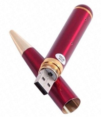 Autosity Detective Survilliance Moda Silva USB 1R Pen Spy Camera Product Camcorder(Red)   Camera  (Autosity)