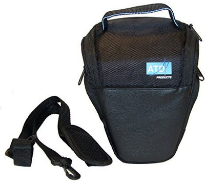 

Atd TR01 Camera Bag(Black With Light Blue Handle)
