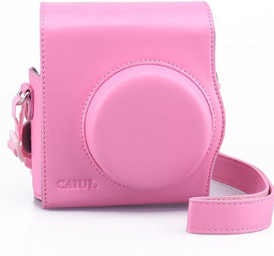 

CAIUL 2nd Generation Comprehensive Protection Instax Mini 8 Case With Soft PU Leather Camera Bag(Pink)