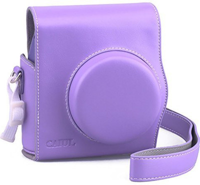 CAIUL 2nd Generation Comprehensive Protection Instax Mini 8 Case With Soft PU Leather  Camera Bag(Purple) at flipkart