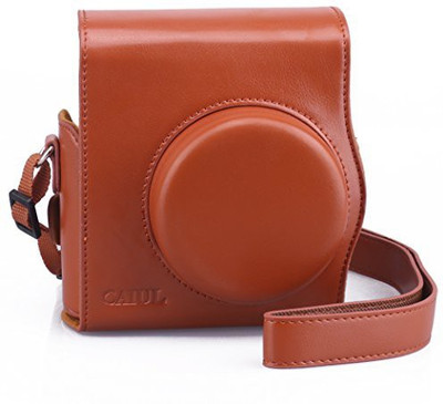 CAIUL 2nd Generation Comprehensive Protection Instax Mini 8 Case With Soft PU Leather Camera Bag(Brown)