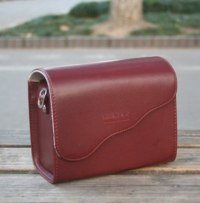 

Woodmin Fuji instax mini camera case pouch Camera Bag(Brown)