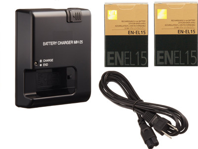 HAWK Nikon EN-EL15 Camera Battery Charger(Black)