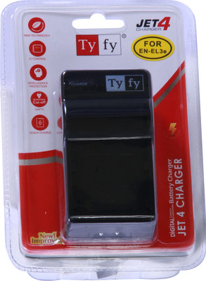 

Tyfy ENEL 3E Jet 4 Camera Battery Charger(Black)