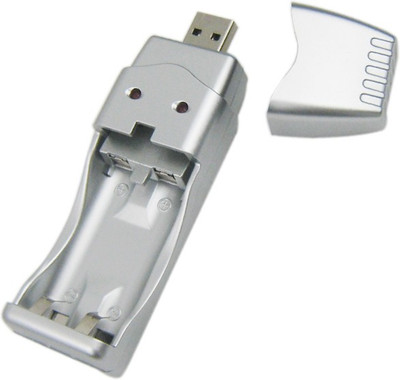 

Singtronics High Quality for Rechrargeable AA or AAA ( NiMH, NiCD ) USB Camera Battery Charger(Grey)