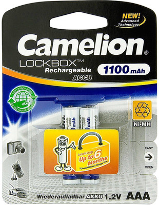 

camelion Original Camelion 1100mah Aaa 1.2V Rechargeable Battery 2Pcs Camera Ni-MH Battery(Yes)