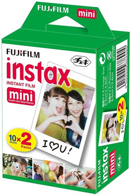 FUJIFILM Instax Mini 20 Sheet Pack Film Roll(Yes 800 ISO Pack of 20)