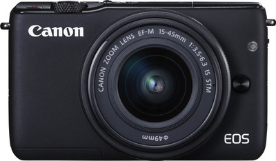 

Canon EOS M10 with EF-M15-45 mm f/3.5 - 6.3 IS STM Mirrorless Camera(Black)