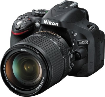 Nikon D5200 DSLR Camera (Body with 18 – 140 mm VR DX Lens)(Black)