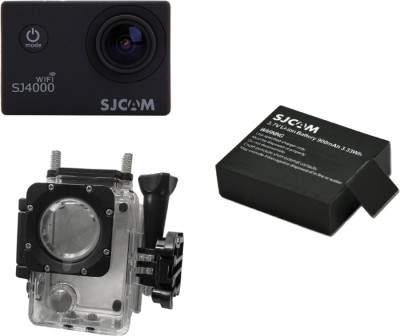 View SJCAM 4000wifi_2 Sjcam sj4000 Wifi black +1Battery Sports & Action Camera(Black)  Price Online