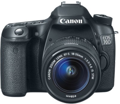 Canon EOS 70D DSLR Camera (Body with EF-S 18-55 mm IS STM Lens)(Black)