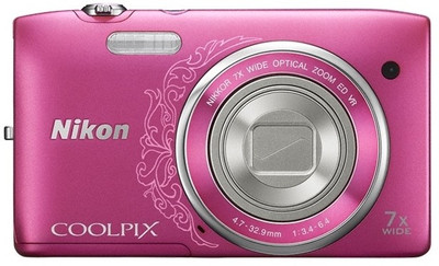 Nikon S3500 Point & Shoot Camera(Design Pink)