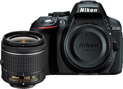 55mm Tulip Flower Lens Hood for Nikon D3400 D5600 with 18-55MM AF-P DX Microfiber Cleaning Cloth DL24-500 f/2.8-5.6 Digital Camera 