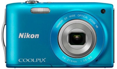 Nikon S3300 Point & Shoot Camera(Blue)