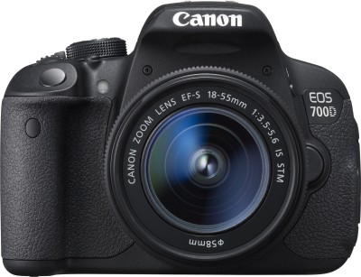 View Canon EOS 700D Double Zoom (EF S18 - 55 mm IS II and EF S55 - 250 mm II) DSLR Camera  Price Online