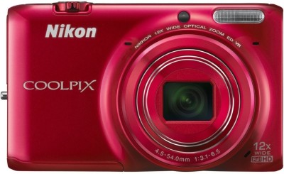 Nikon S6500 Advanced Point & Shoot Camera Red
