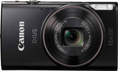 Canon IXUS 285 HS(20.2 MP, 12x Optical Zoom, 4X Digital Zoom, Black)